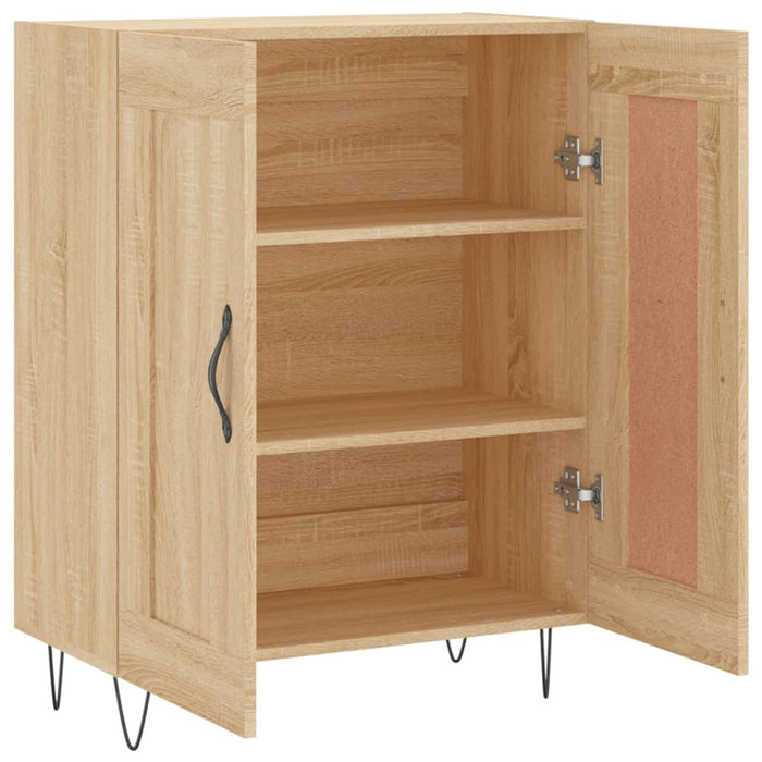 Dressoir 69,5X34X90 Cm Bewerkt Hout Kleurig