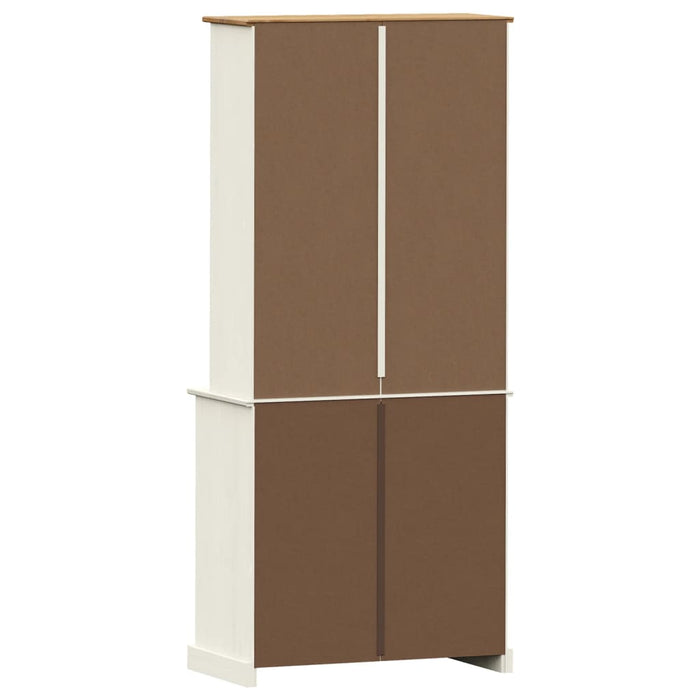 Hoge Kast Vigo 78X40X175 Cm Massief Grenenhout