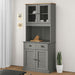 Hoge Kast Vigo 78X40X175 Cm Massief Grenenhout