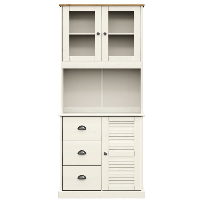 Hoge Kast Vigo 78X40X175 Cm Massief Grenenhout