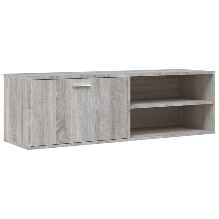 Tv-Meubel 120X34X37 Cm Bewerkt Hout Grijs Sonoma Eikenkleurig