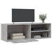 Tv-Meubel 120X34X37 Cm Bewerkt Hout Grijs Sonoma Eikenkleurig