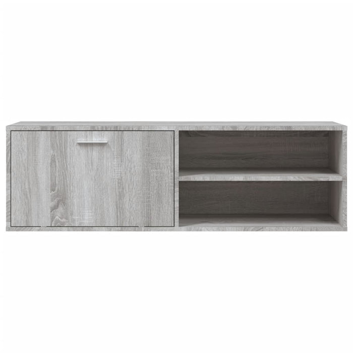 Tv-Meubel 120X34X37 Cm Bewerkt Hout Grijs Sonoma Eikenkleurig