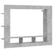 Tv-Meubel 52X22X3 Cm Bewerkt Hout Betongrijs