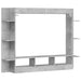 Tv-Meubel 52X22X3 Cm Bewerkt Hout Betongrijs