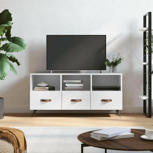 Tv-Meubel 102X36X50 Cm Bewerkt Hout Sonoma Eikenkleurig