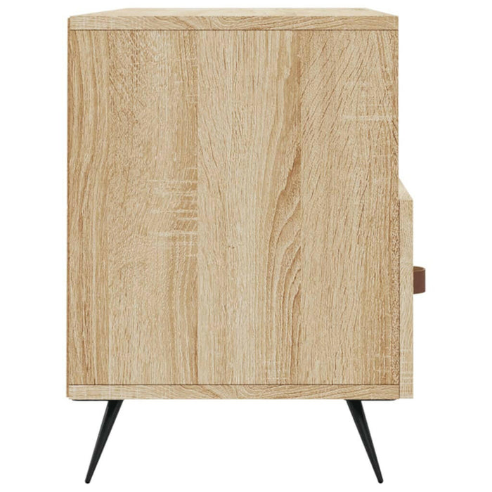 Tv-Meubel 102X36X50 Cm Bewerkt Hout Sonoma Eikenkleurig