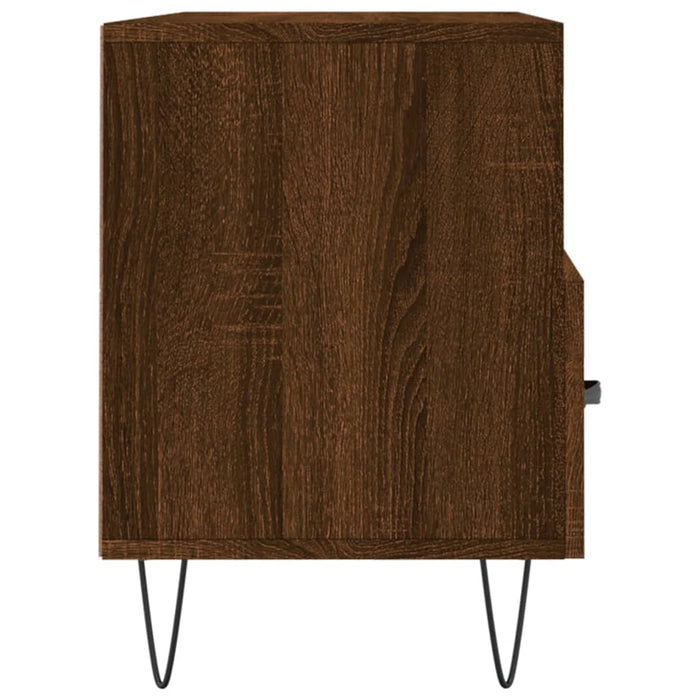 Tv-Meubel 02X36X50 Cm Bewerkt Hout Bruin Eikenkleur