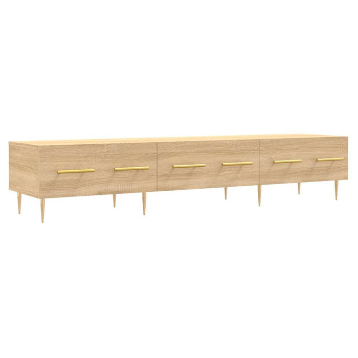 Tv-Meubel 150X36X30 Cm Bewerkt Hout Sonoma Eikenkleurig