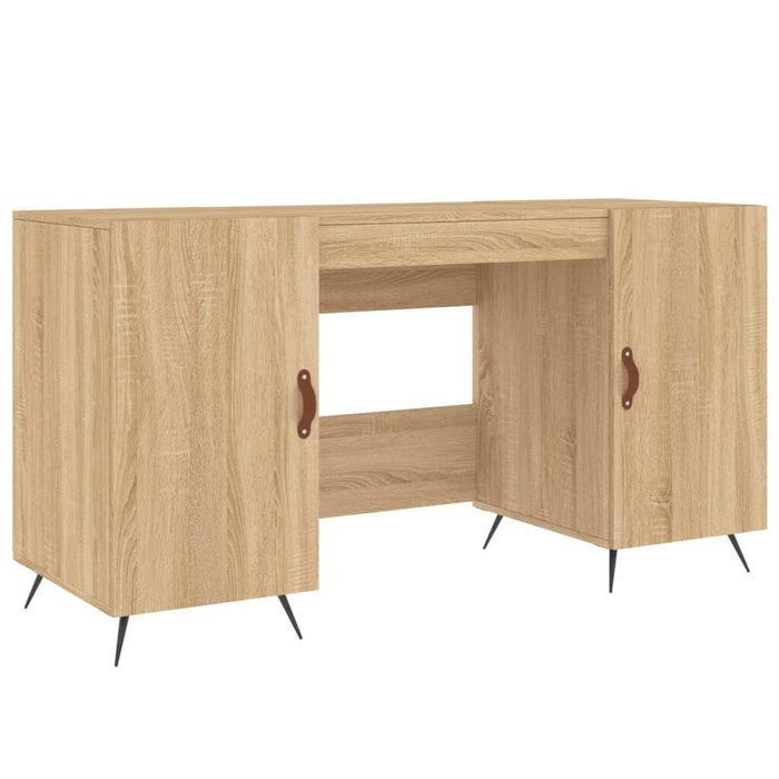 Bureau 140X50X75 Cm Bewerkt Hout Sonoma Eikenkleurig