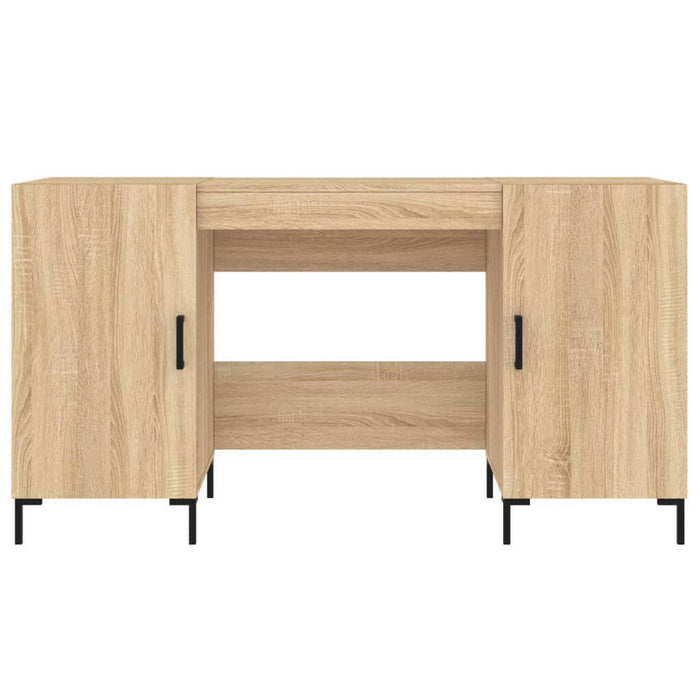 Bureau 140X50X75 Cm Bewerkt Hout Sonoma Eikenkleurig