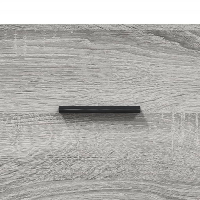 Wandkast 60X36,5X35 Cm Bewerkt Hout Eikenkleurig Grijs Sonoma