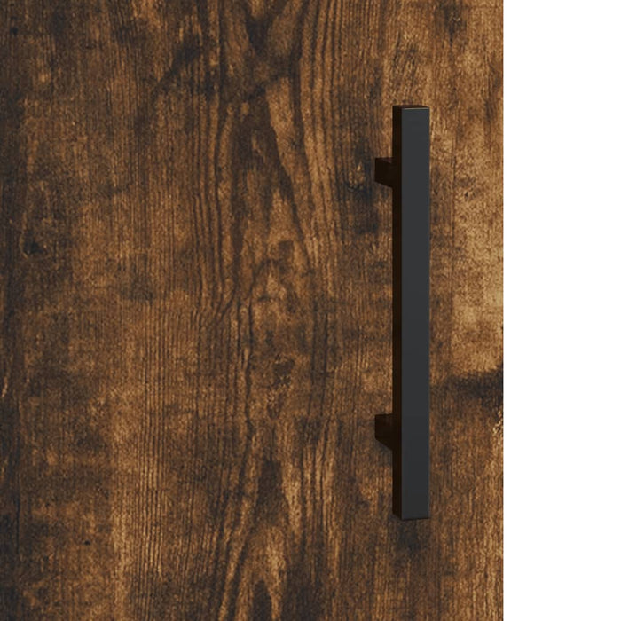 Wandkast 69,5X34X90 Cm Bewerkt Hout Kleurig