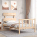 Bedframe Met Hoofdbord Massief Hout