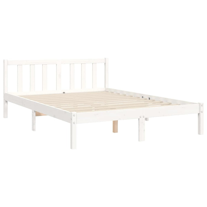 Bedframe Met Hoofdbord Massief Hout