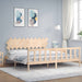 Bedframe Met Hoofdbord Massief Hout