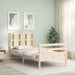 Bedframe Met Hoofdbord Massief Hout