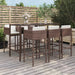 Tuinbarset Met Kussens Poly Rattan