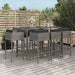 Tuinbarset Met Kussens Poly Rattan