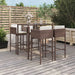 Tuinbarset Met Kussens Poly Rattan