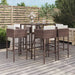 Tuinbarset Met Kussens Poly Rattan