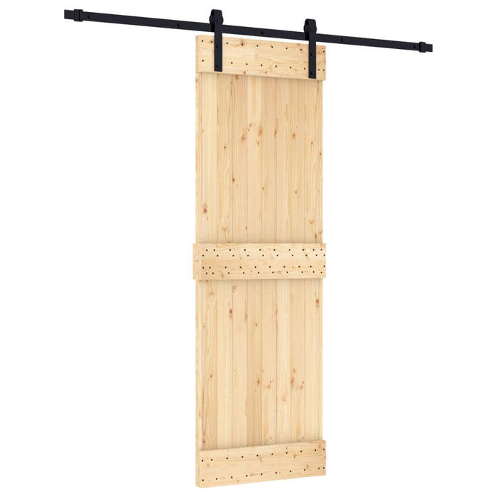 Schuifdeur Met Beslag 70X210 Cm Massief Grenenhout