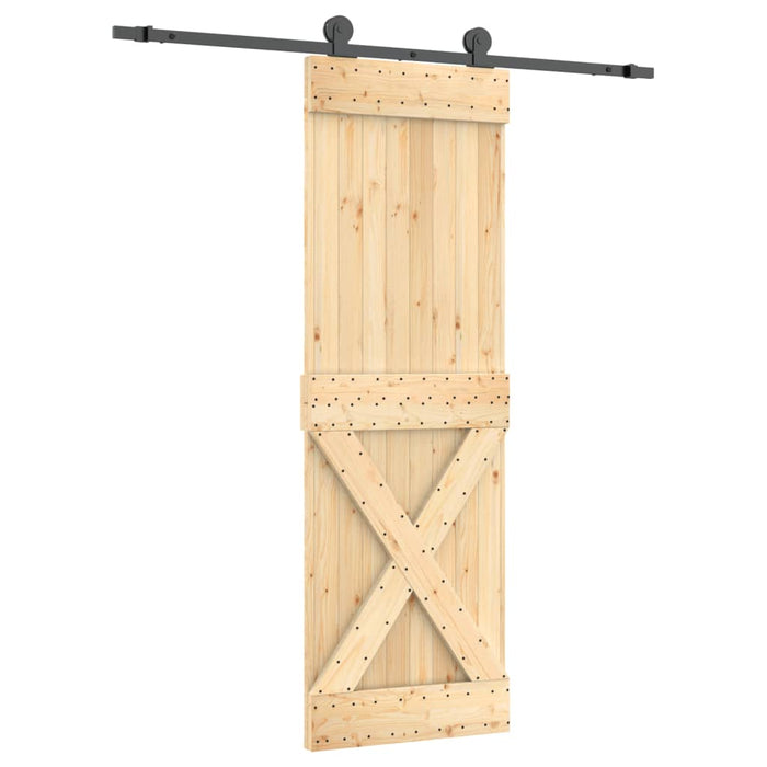 Schuifdeur Met Beslag 70X210 Cm Massief Grenenhout