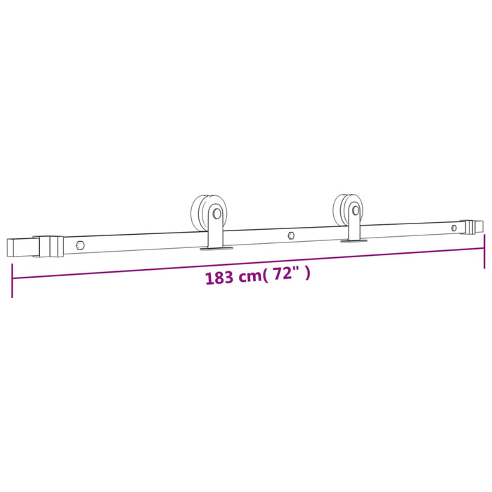 Schuifdeur Met Beslag 70X210 Cm Massief Grenenhout