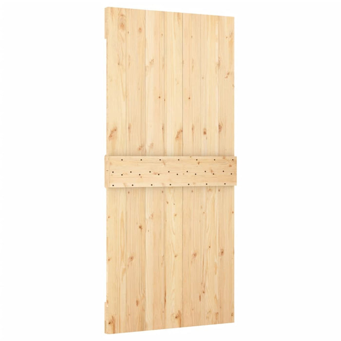 Schuifdeur Met Beslag 100X210 Cm Massief Grenenhout