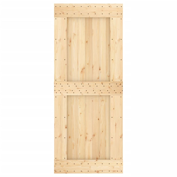 Schuifdeur Met Beslag 85X210 Cm Massief Grenenhout