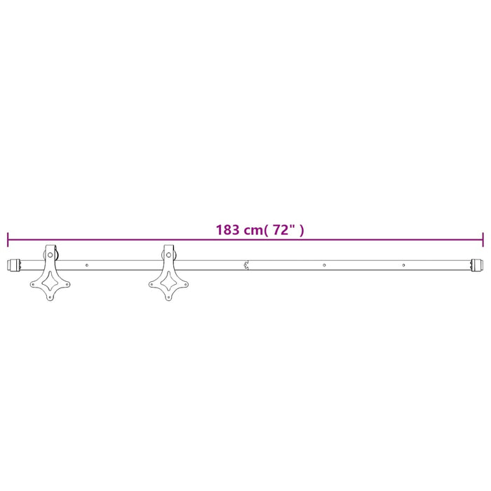 Schuifdeur Met Beslag 85X210 Cm Massief Grenenhout