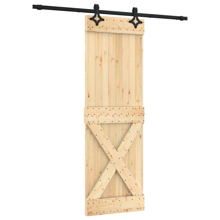 Schuifdeur Met Beslag 70X210 Cm Massief Grenenhout