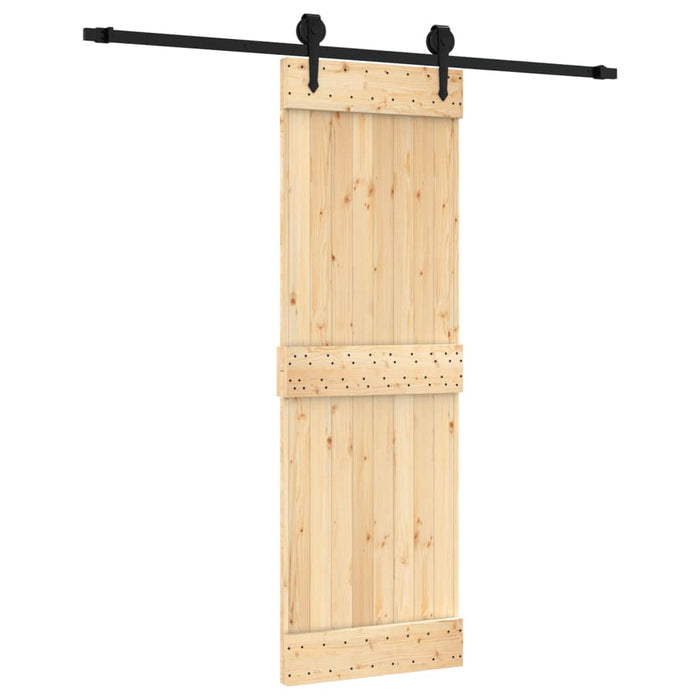 Schuifdeur Met Beslag 70X210 Cm Massief Grenenhout