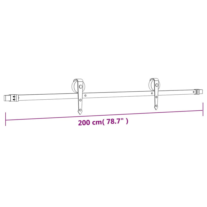 Schuifdeur Met Beslag 100X210 Cm Massief Grenenhout Grijs Ruitpatroon