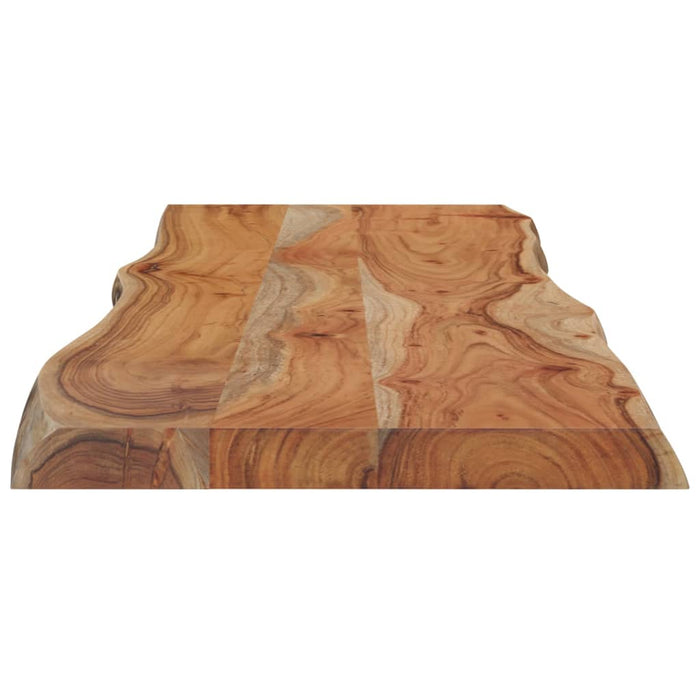 Tafelblad Rechthoekig Natuurlijke Rand 110X40X2,5 Cm Acaciahout