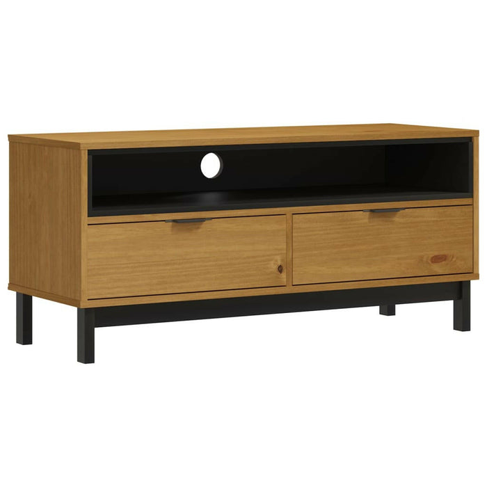 Tv-Meubel Flam 110X40X50 Cm Massief Grenenhout