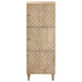 Hoge Kast 40X33X110 Cm Massief Mangohout