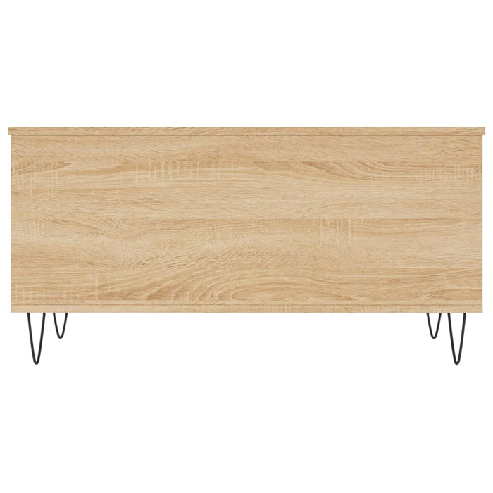 Salontafel 90X44,5X45 Cm Bewerkt Hout Kleurig