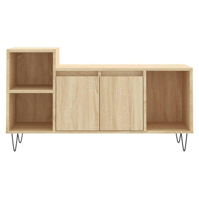 Tv-Meubel 100X35X55 Cm Bewerkt Hout Sonoma Eikenkleurig