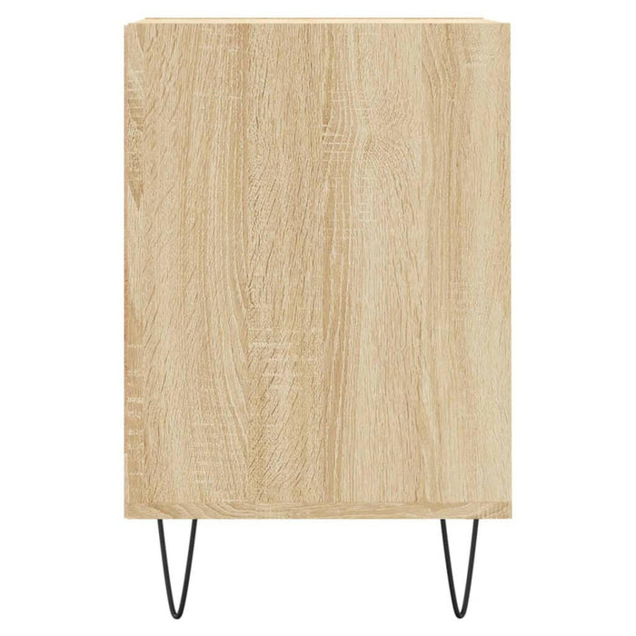 Tv-Meubel 100X35X55 Cm Bewerkt Hout Sonoma Eikenkleurig