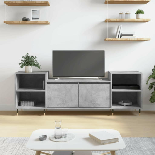 Tv-Meubel 160X35X55 Cm Bewerkt Hout Gerookt Eikenkleurig