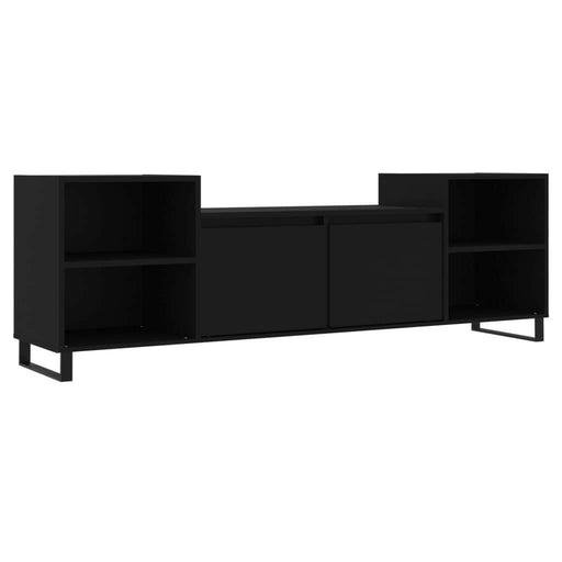 Tv-Meubel 160X35X55 Cm Bewerkt Hout Zwart