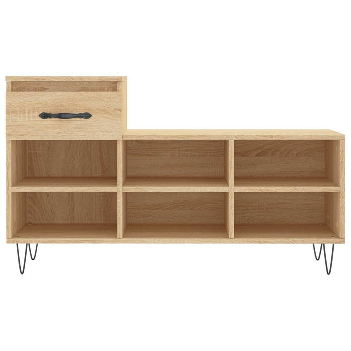 Schoenenkast 102X36X60 Cm Bewerkt Hout Sonoma Eikenkleurig