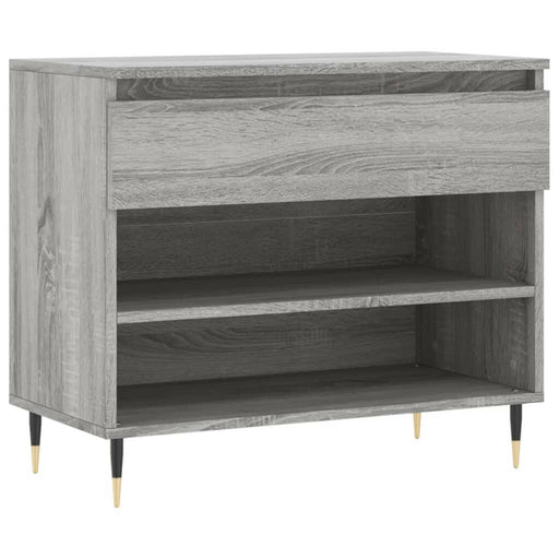 Schoenenkast 70X36X60 Cm Bewerkt Hout Sonoma Grijs