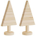 Kerstdecoraties Kerstboom 2 St 30 Cm Massief Grenenhout