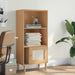 Boekenkast Senja Rattan-Look 60X35X30 Cm Grenenhout