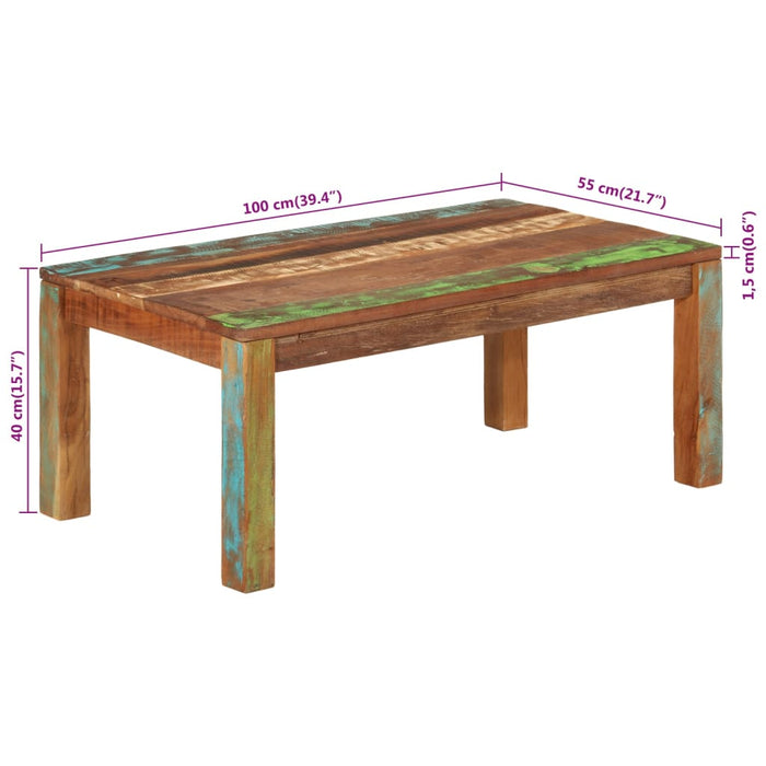 Salontafel Massief Gerecycled Acaciahout