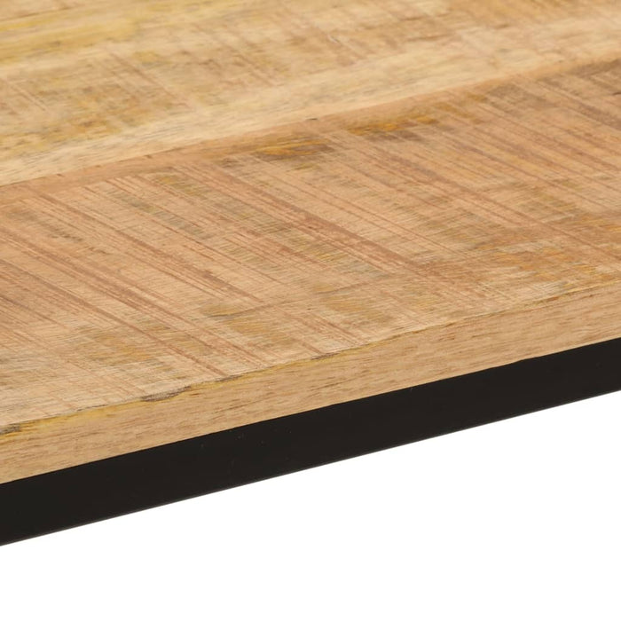 Eettafel 110X55X75 Cm Massief Ruw Mangohout En Ijzer