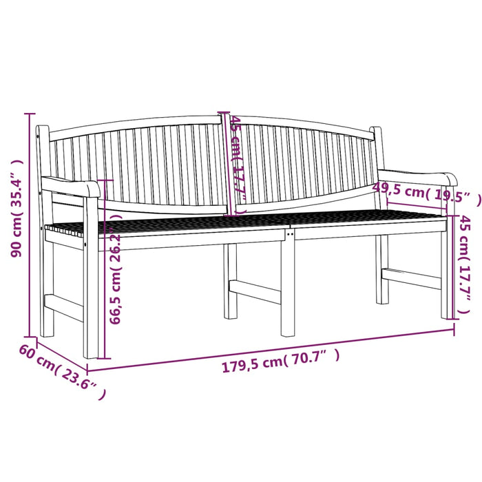 5-Delige Tuinset Massief Teakhout