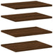 Wandschappen 4 St 40X30X1,5 Cm Bewerkt Hout Bruin Eikenkleur